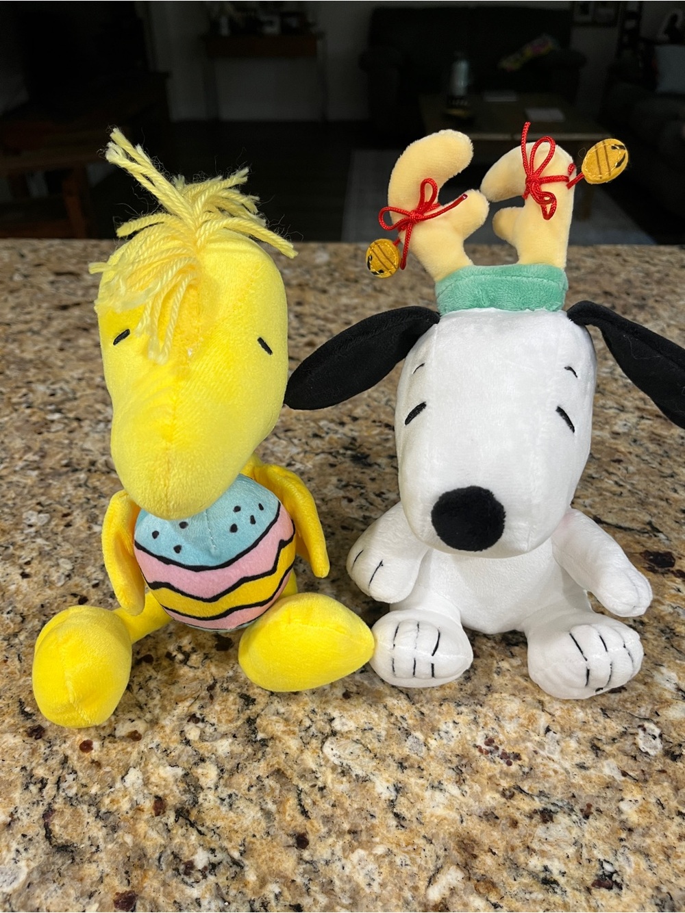 Peanuts Woodstock with crinkle tail and wings & Hallmark Snoopy Plush Set